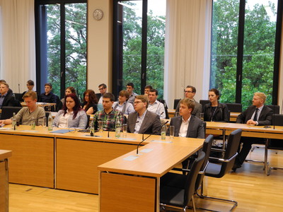 Podiumsdiskussion zum Thema Hochschule und Digitalisierung mit TU-Pr&auml;sidenten Prof. Wolfgang Herrmann <br />